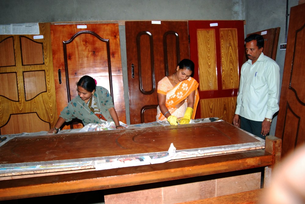 The Agrowaste Molded Board is being Converted into Sophisticated WOOD SUBSTITUTE MOLDED DOOR